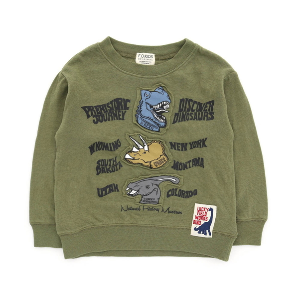 子供服 やわらか天竺 DINO 長袖Tシャツ 恐竜 F.O.KIDS エフオーキッズ