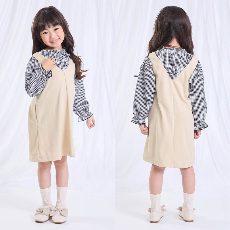 Seraph 子供服 セラフ ドッキング ワンピース キッズ スカート