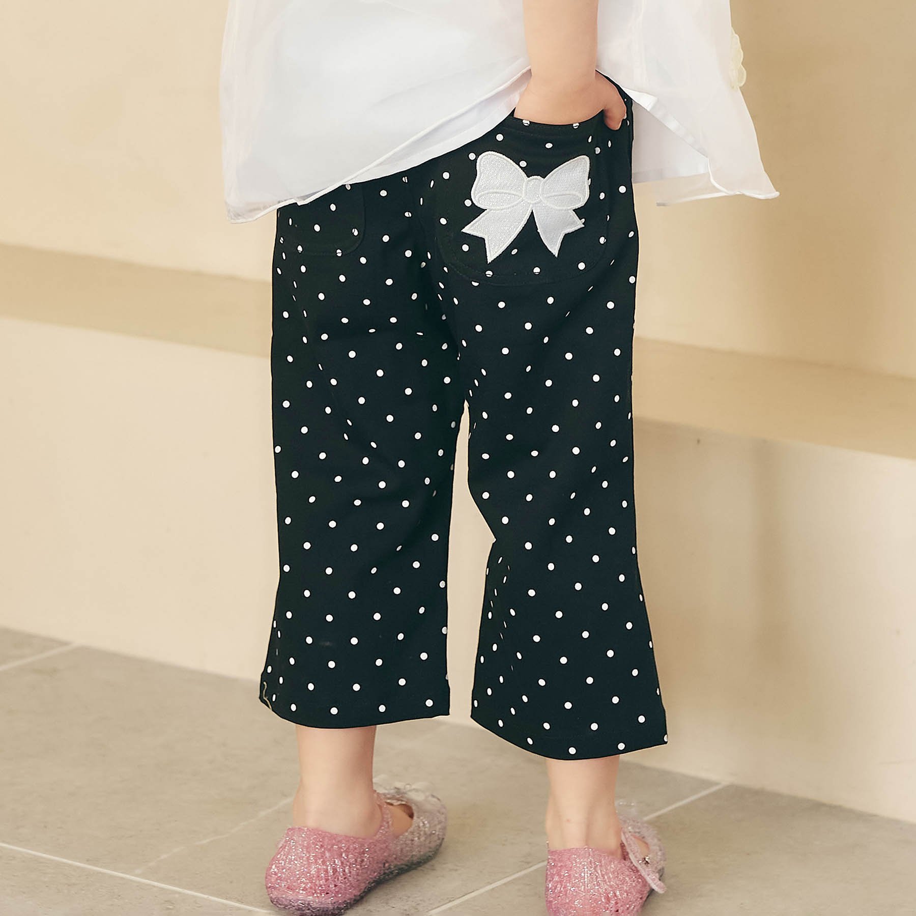 Seraph（セラフ） 子供服 クロップド 8分丈パンツ キッズ 女の子