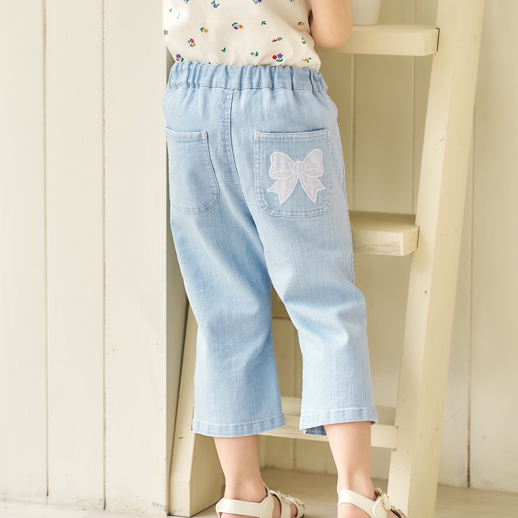 Seraph(セラフ) 子供服 クロップド 8分丈パンツ キッズ 女の子 Seraph(セラフ) 子供服 クロップド 8分丈パンツ キッズ 女の子