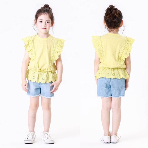 Seraph 子供服 フリンジ ショート パンツ セラフ キッズ 女の子