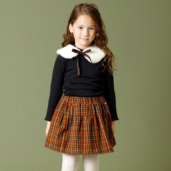 Seraph（セラフ） 子供服 裏起毛 リブ トップス キッズ 女の子