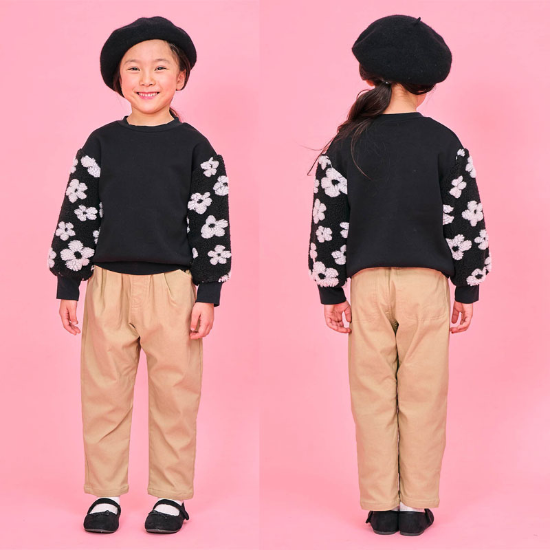 Seraph（セラフ） 子供服冬t Seraph 袖ボア 裏起毛 トレーナー キッズ