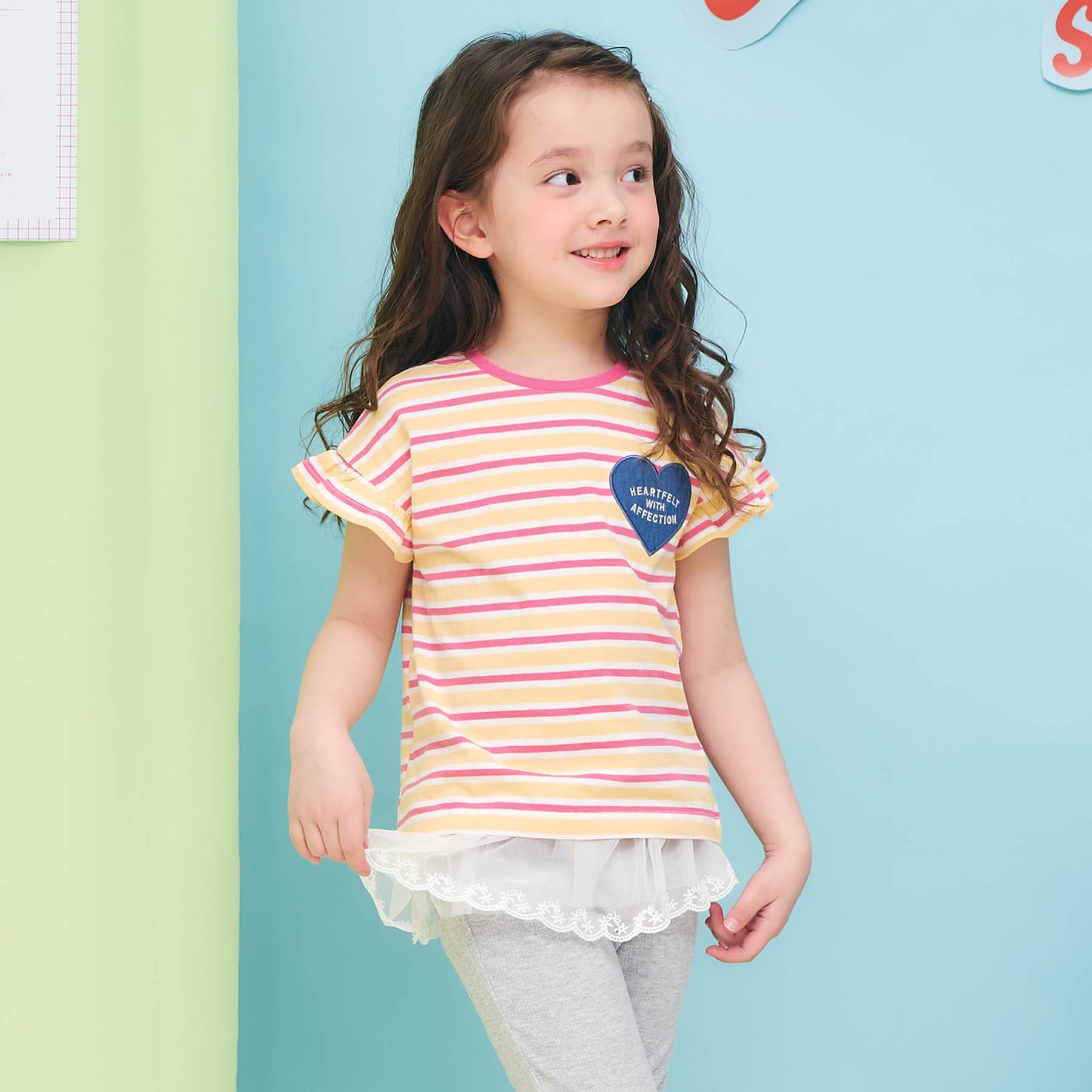 apres les cours（アプレレクール） 子供服 WEB限定ハート フラワー