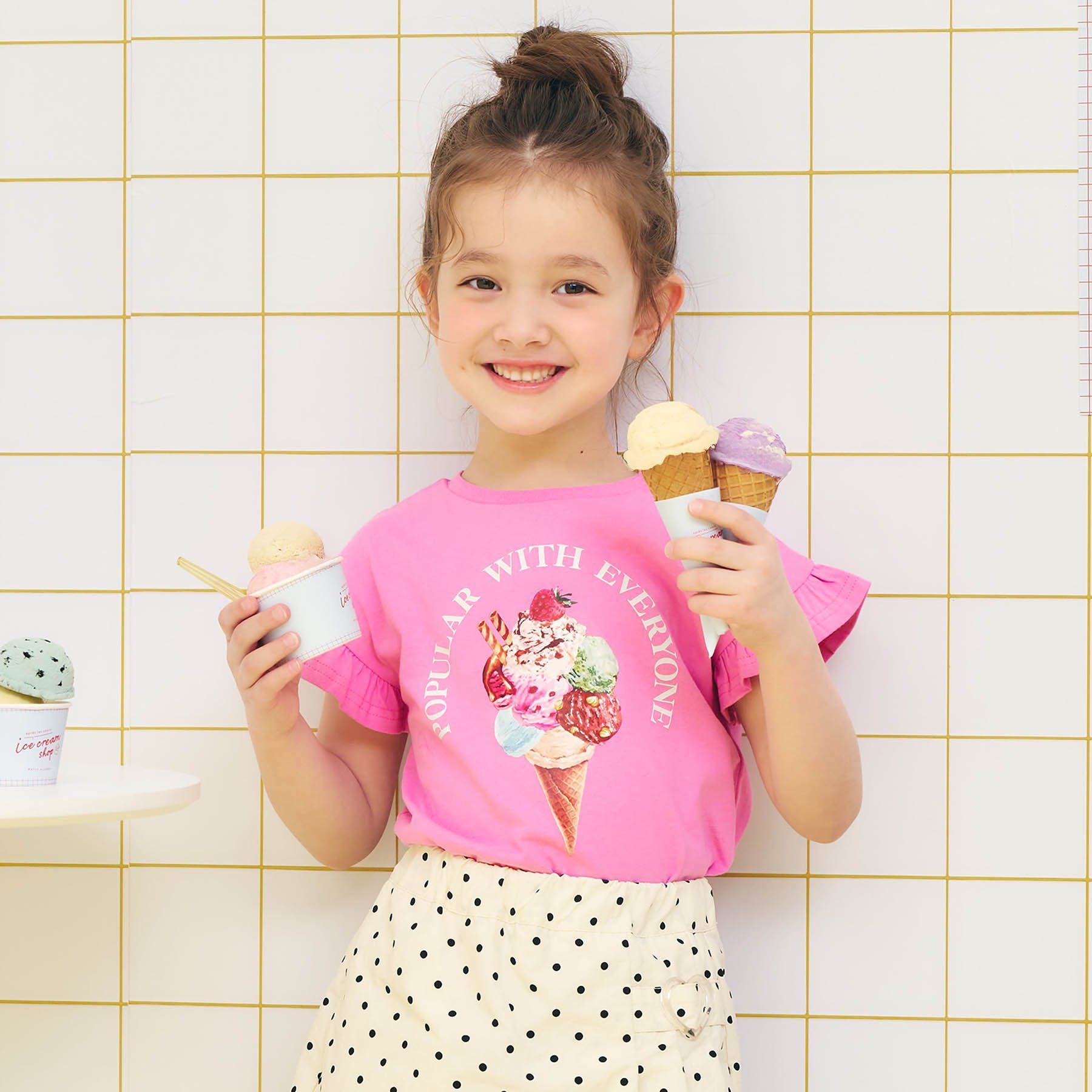 apres les cours（アプレレクール） 子供服 WEB限定ハート フラワー