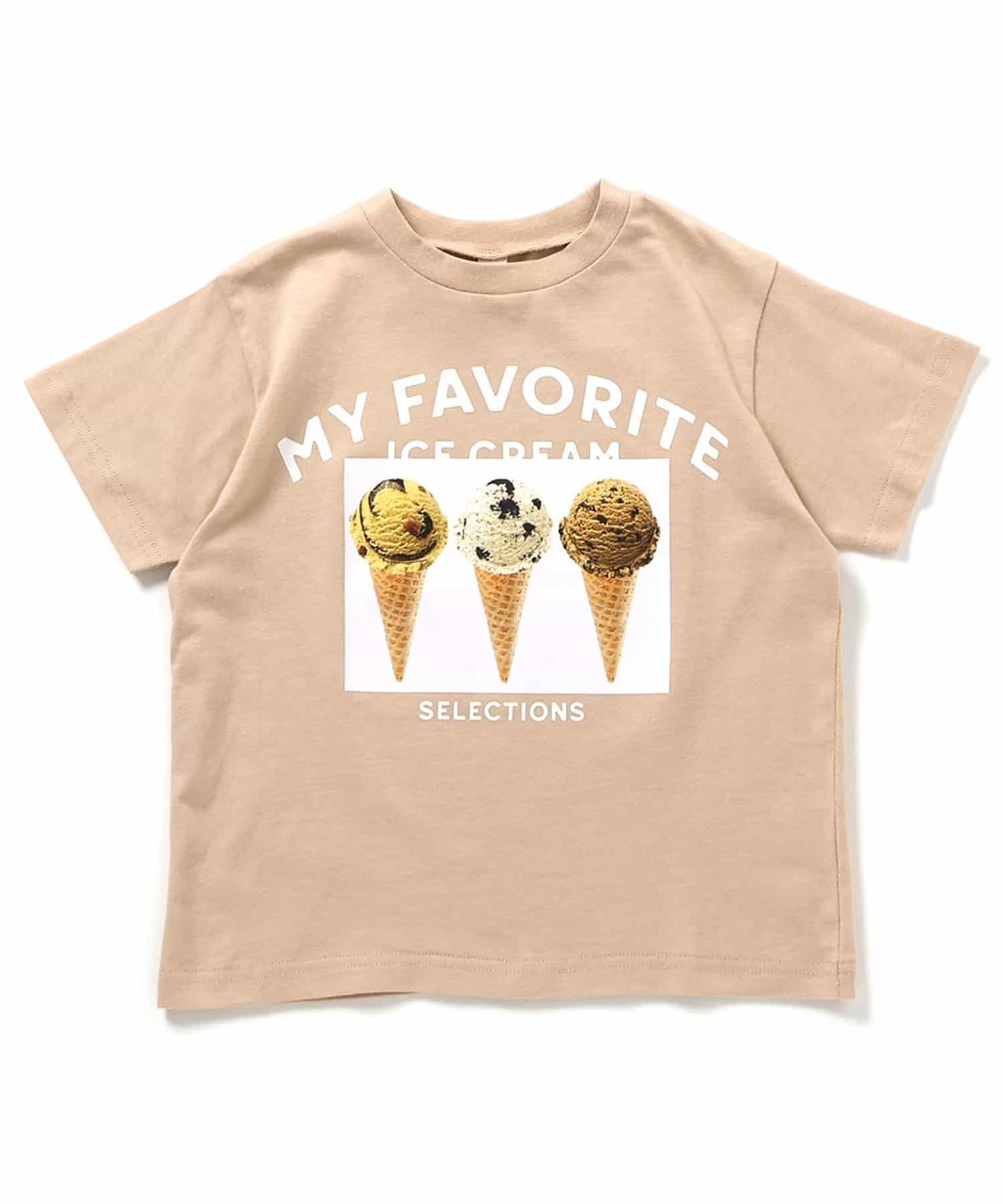 子供服 apres les cours アプレレクール サーティワンアソート Tシャツ 男の子 女の子 キッ 半袖 トップス アイスクリーム おしゃれ かわいい 2025夏 | apres les cours | 01