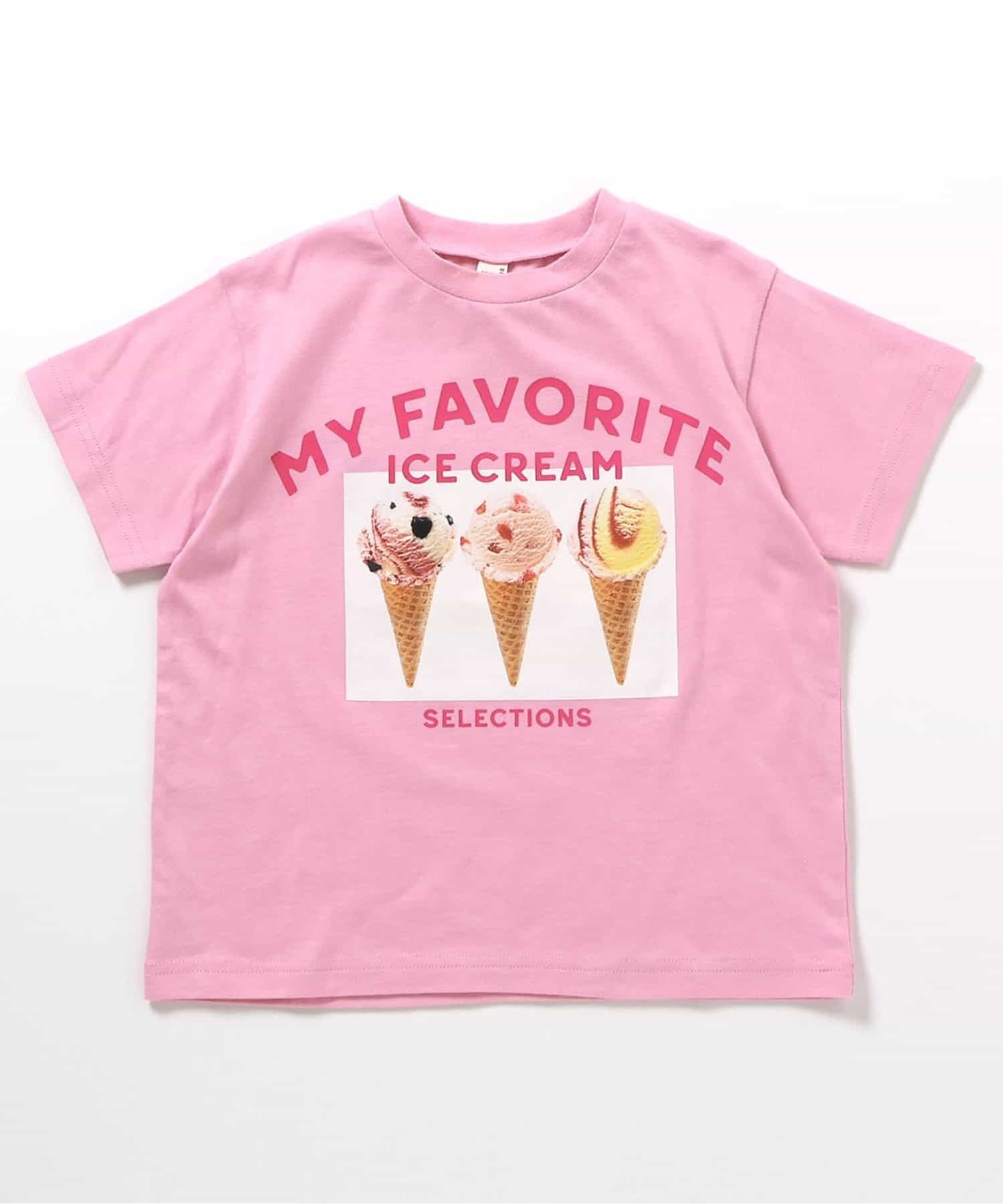 子供服 apres les cours アプレレクール サーティワンアソート Tシャツ 男の子 女の子 キッ 半袖 トップス アイスクリーム おしゃれ かわいい 2025夏 | apres les cours | 04