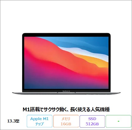 Mac（Apple） APPLE MacBook Air (13.3 inch 2020) ノートパソコン 