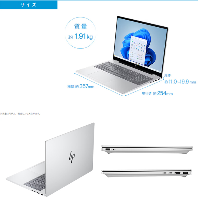 日本HP HP OmniBook 7 AI 16-ay0001TU ノートPC BK9P3PA#ABJ Windows11