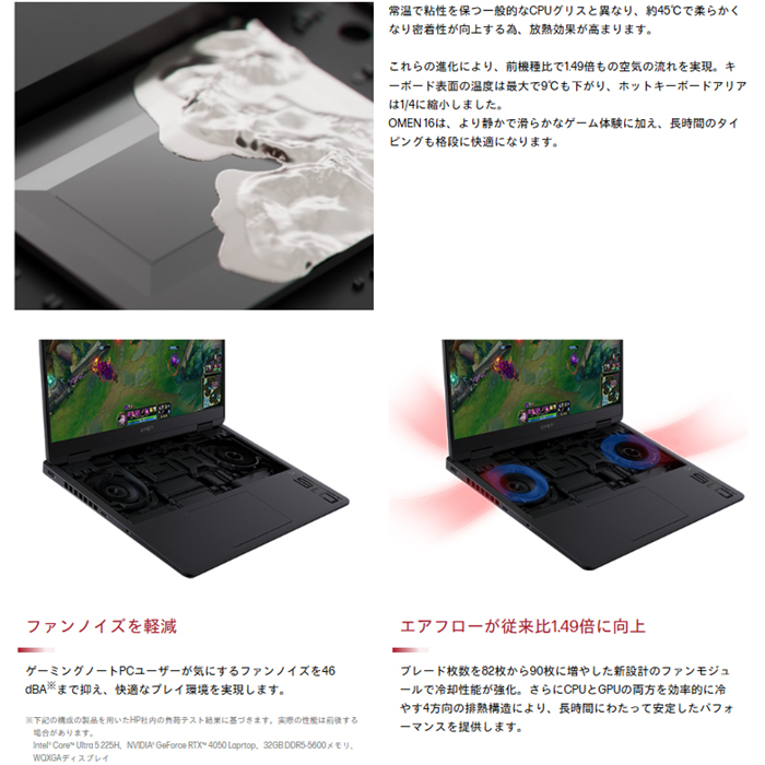 OMEN HP 16-am0149TX ゲーミング ノートPC BP4W3PA#ABJ Windows11 Core 