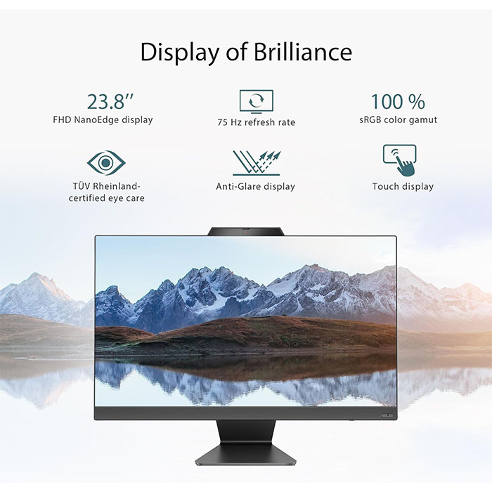ASUS M3402WFAK 一体型 デスクトップ パソコン M3402WFAK-BPC039WS Windows11 Office付き Ryzen 5 7520U メモリ16GB SSD512GB 23.8インチ メーカー再生品Sランク | ASUS | 09