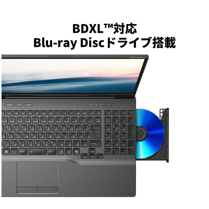 【ほぼ未使用】LIFEBOOK AH54/J3 i7/16GB/1TB/BD LIFEBOOK AH 富士通 AH54/J3 ノートパソコン FMVA54J3BZ Win11