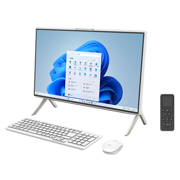 富士通 FMV F55-K1 一体型 デスクトップ FMVF55K1WC Win11Home MAR Core i5 1235U 16GB SSD1TB 23.8インチ 再生品Aランクの画像