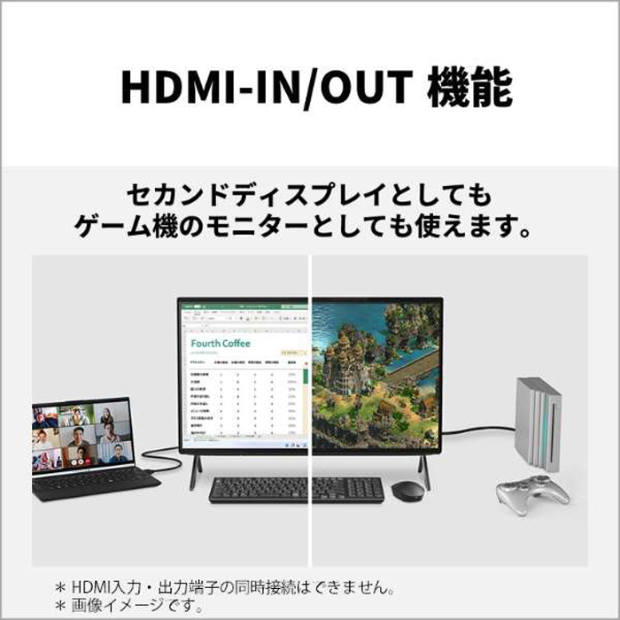 富士通 FMV F75-K1 一体型 デスクトップ FMVF75K1BA Win11 WPSOffice Core i7 1260P 16GB SSD512GB 23.8インチ 再生品Aランクの画像