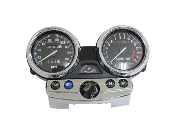 スピードメーターユニット メッキリング カワサキ ZRX400（01〜08 