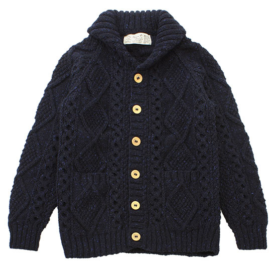 アテナデザイン　カーディガン　ダークネイビー　美品 ATHENA DESIGNS（アテナデザイン） 【クーポン対象 12/27 10:00-12/30