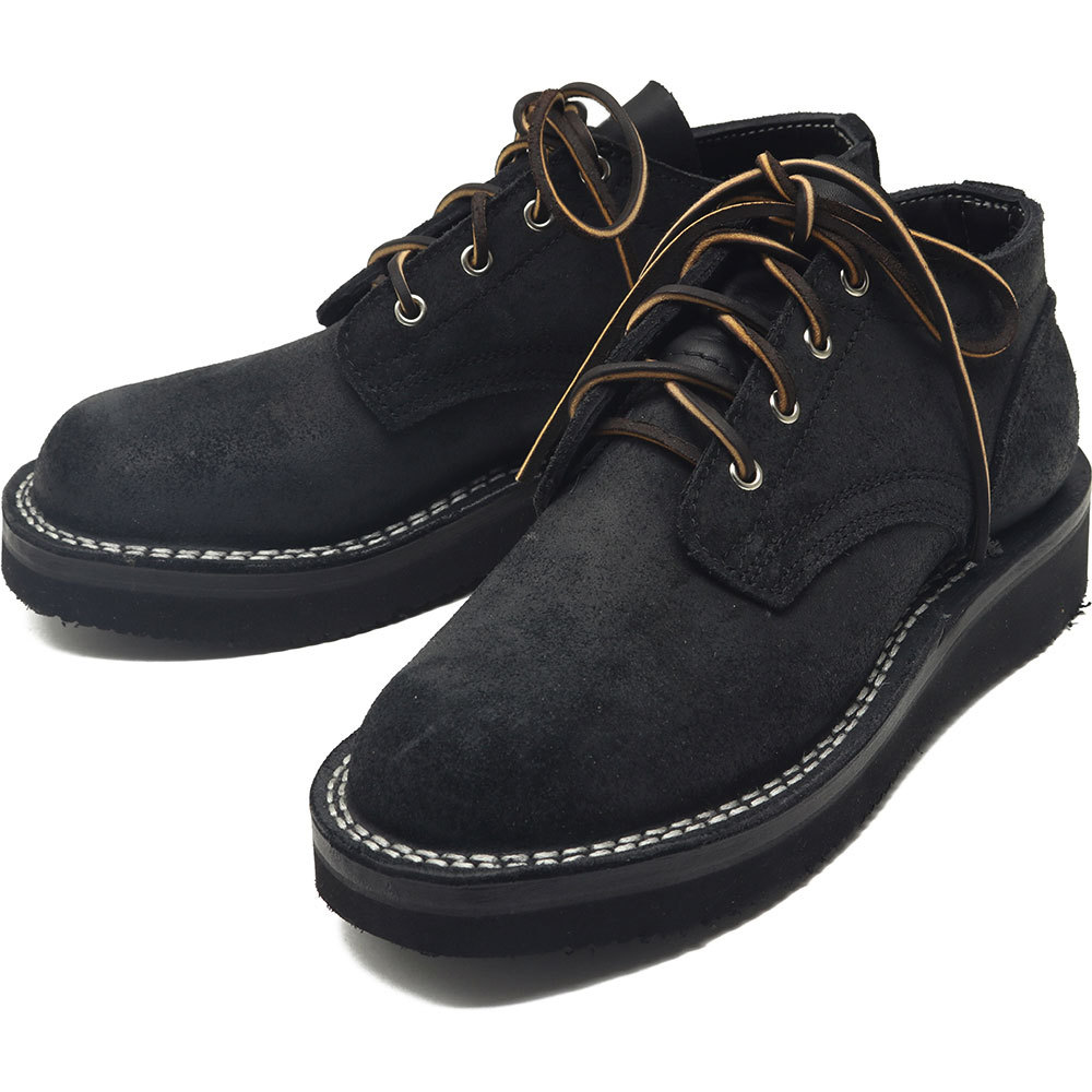 NICKS BOOTS ニックスブーツ OXFORD BLACK ROUGH OUT WIDTH D
