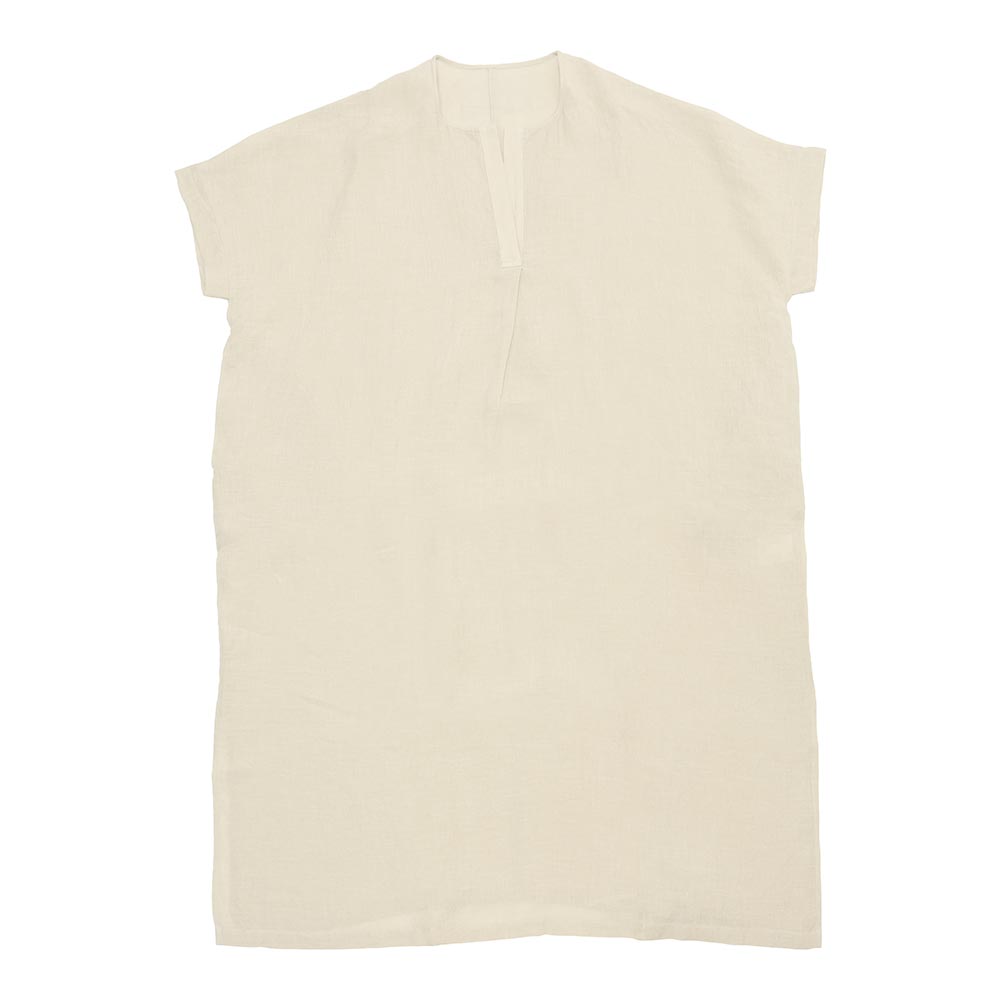 evam eva エヴァムエヴァ linen poncho E261T206_2