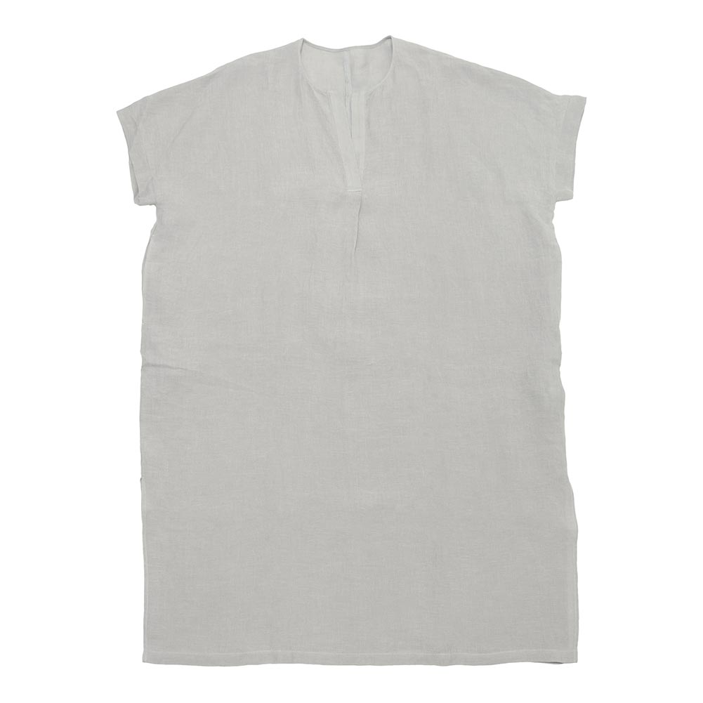 evam eva エヴァムエヴァ linen poncho E261T206_3