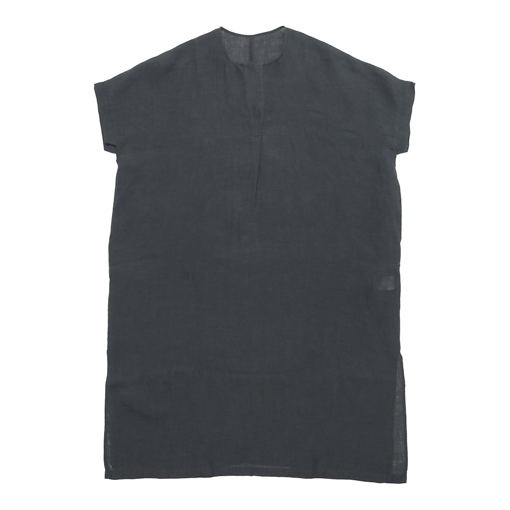 evam eva エヴァムエヴァ linen poncho E261T206_4