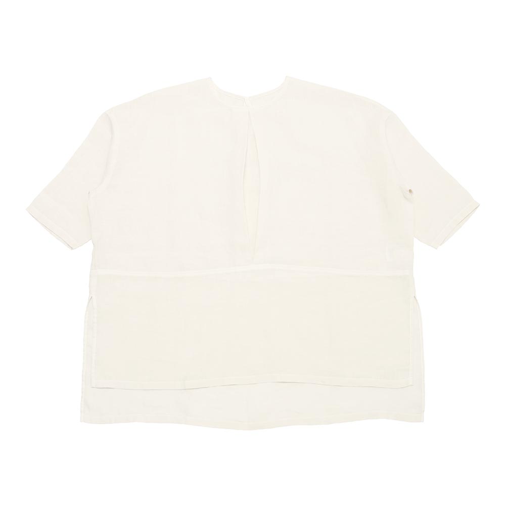 evam eva（エヴァムエヴァ） linen tuck Pullover E261T239 : MIDLAND