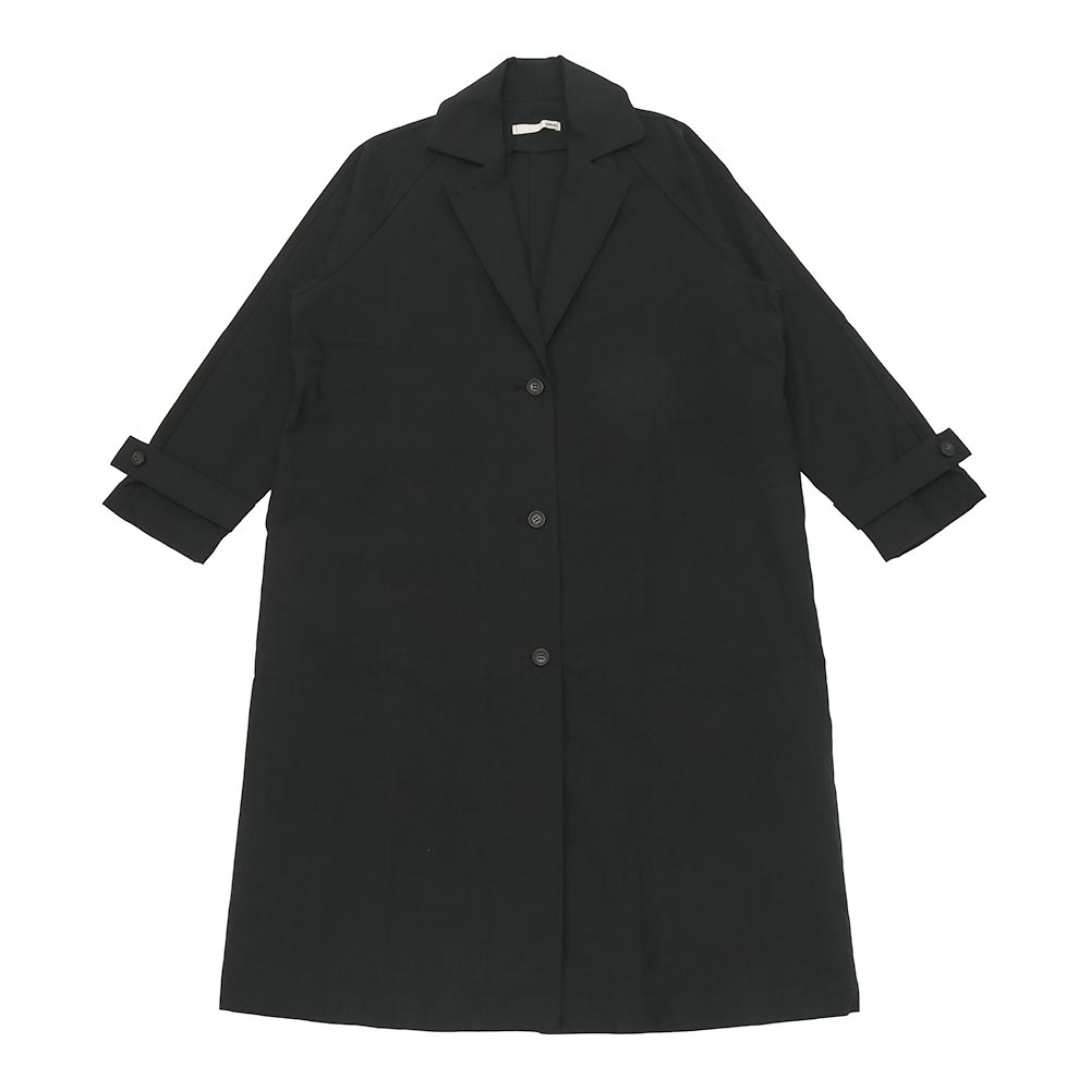 evam eva エヴァムエヴァ cotton tailored coat E223T070｜midlandship｜03