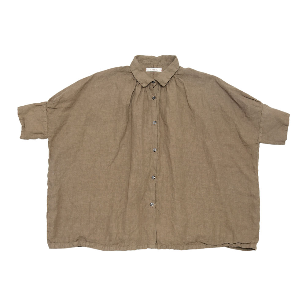 Honnete（オネット） H/SLV Gather Shirt S2 : MIDLAND SHIP - 通販