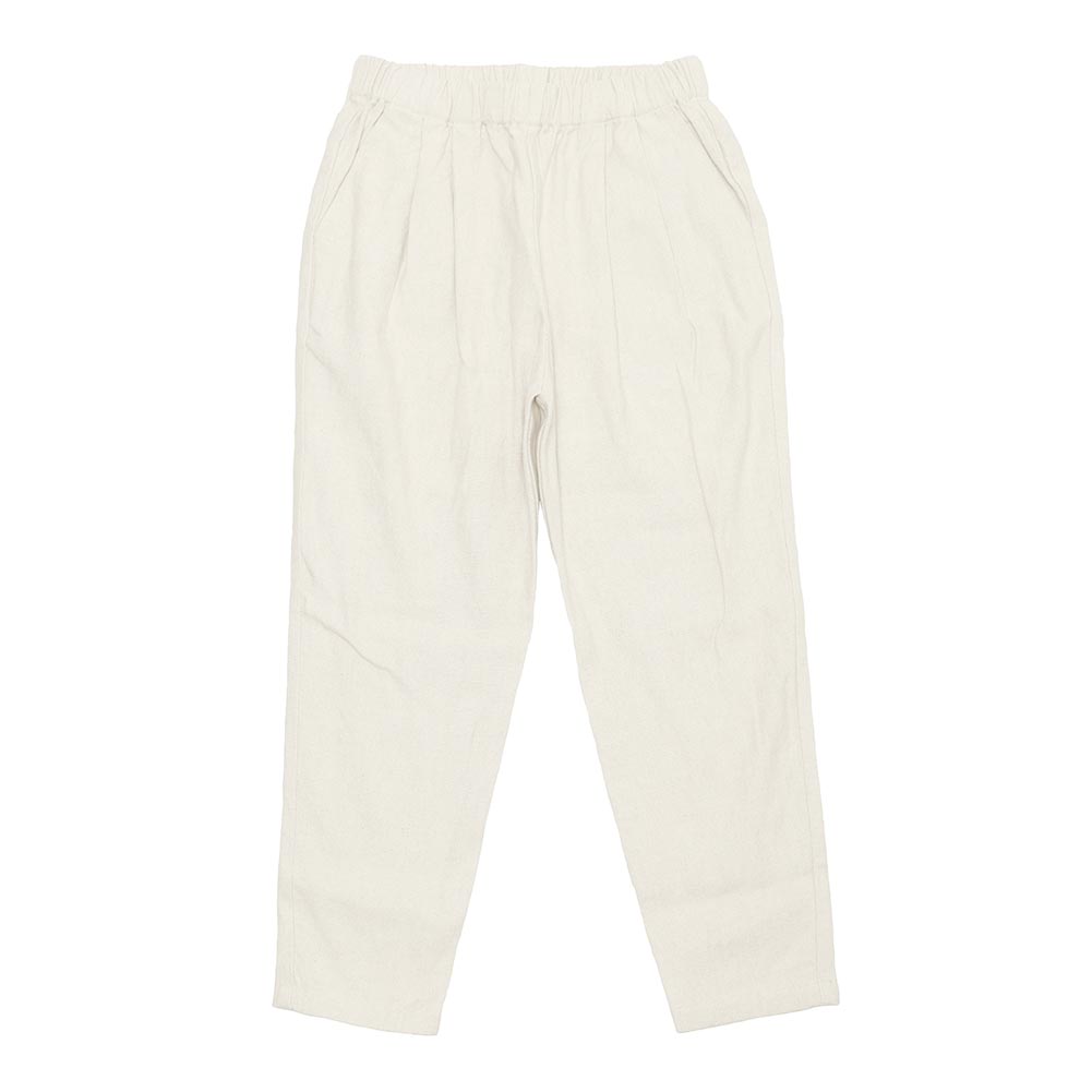 evam eva エヴァムエヴァ linen cotton tuck pants E241T026｜midlandship｜02