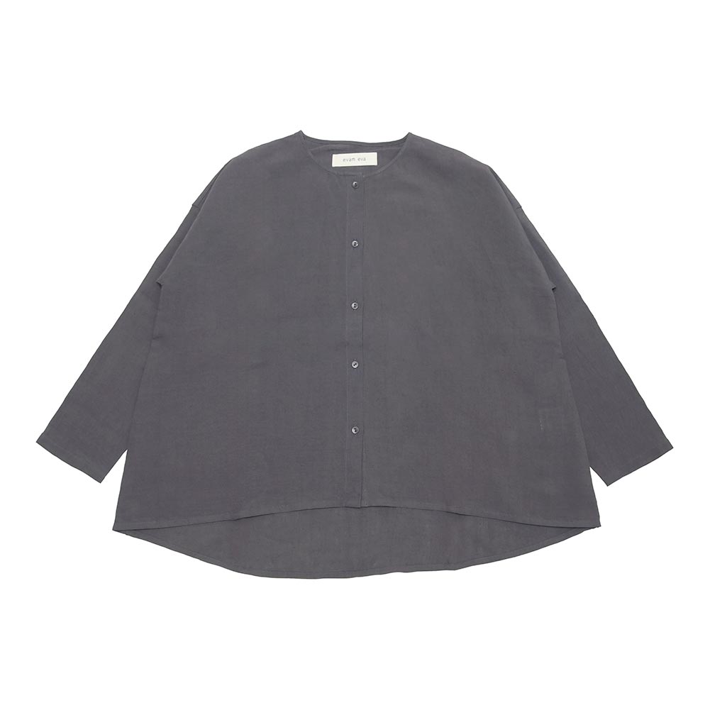 evam eva エヴァムエヴァ banboo linen shirt E241T095｜midlandship｜04