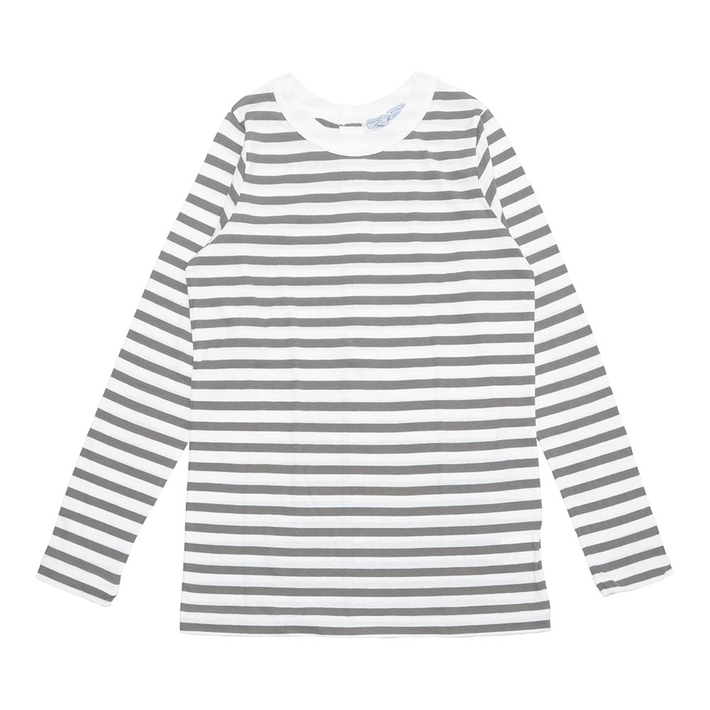 R&D.M.Co- アールアンドディーエムコー GAUZE BORDER BACK BUTTON SHIRT NO.6734 | R&D.M.Co OLDMAN'S TAILOR | 01