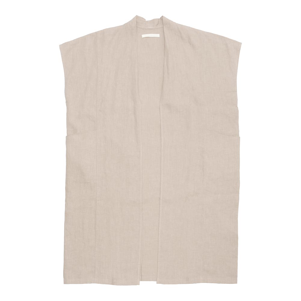 evam eva エヴァムエヴァ コットンスリーブ　M グレージュ　タンクトップ evam eva｜cotton sleeveless｜ladies',tops