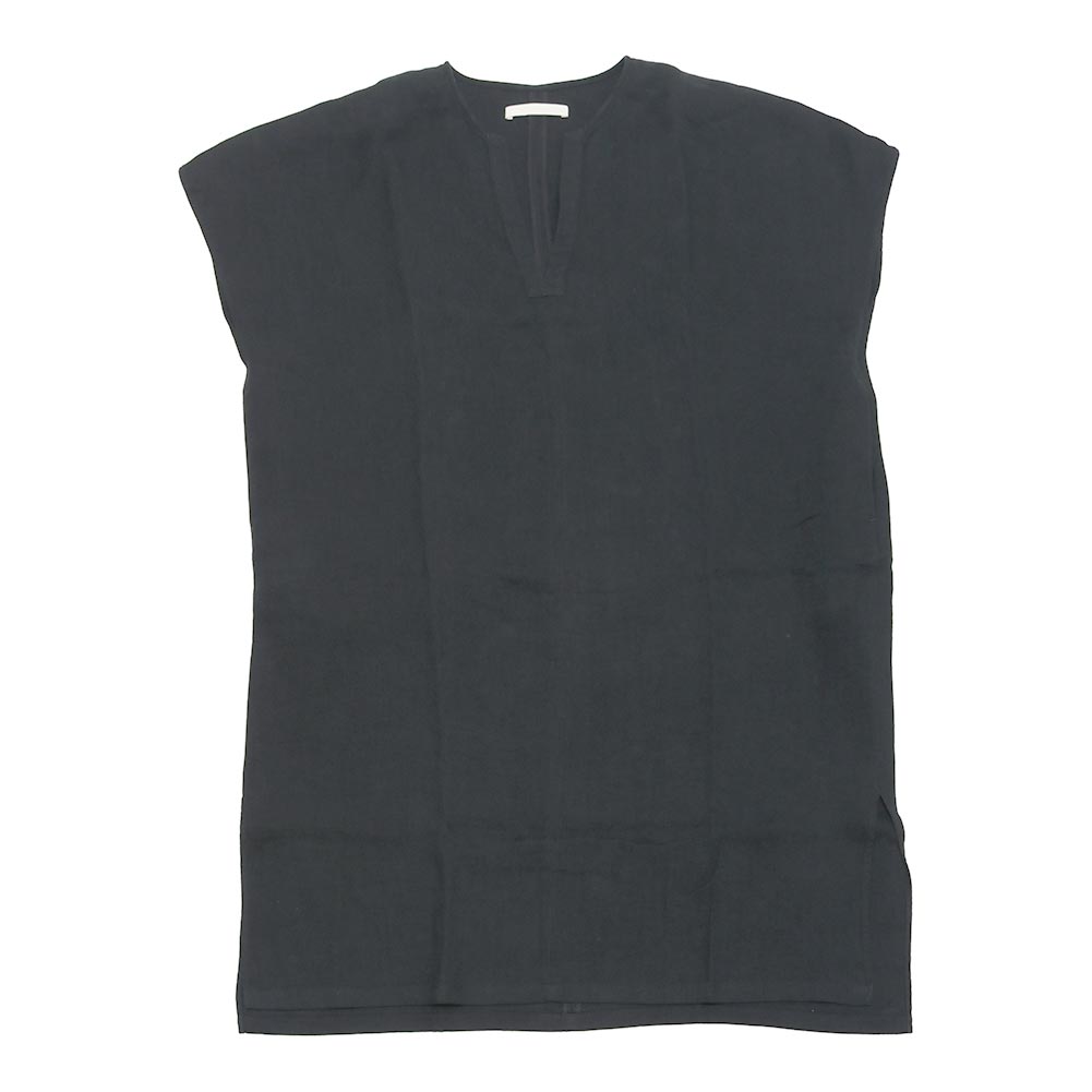 evam eva エヴァムエヴァ linen poncho V243T904 evam eva（エヴァムエヴァ） linen poncho V243T904 : MIDLAND SHIP