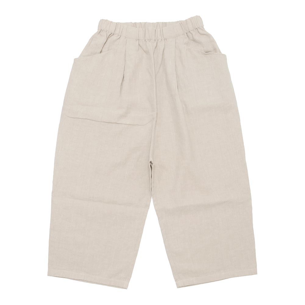 evam eva（エヴァムエヴァ） water linen cropped pants E251T100