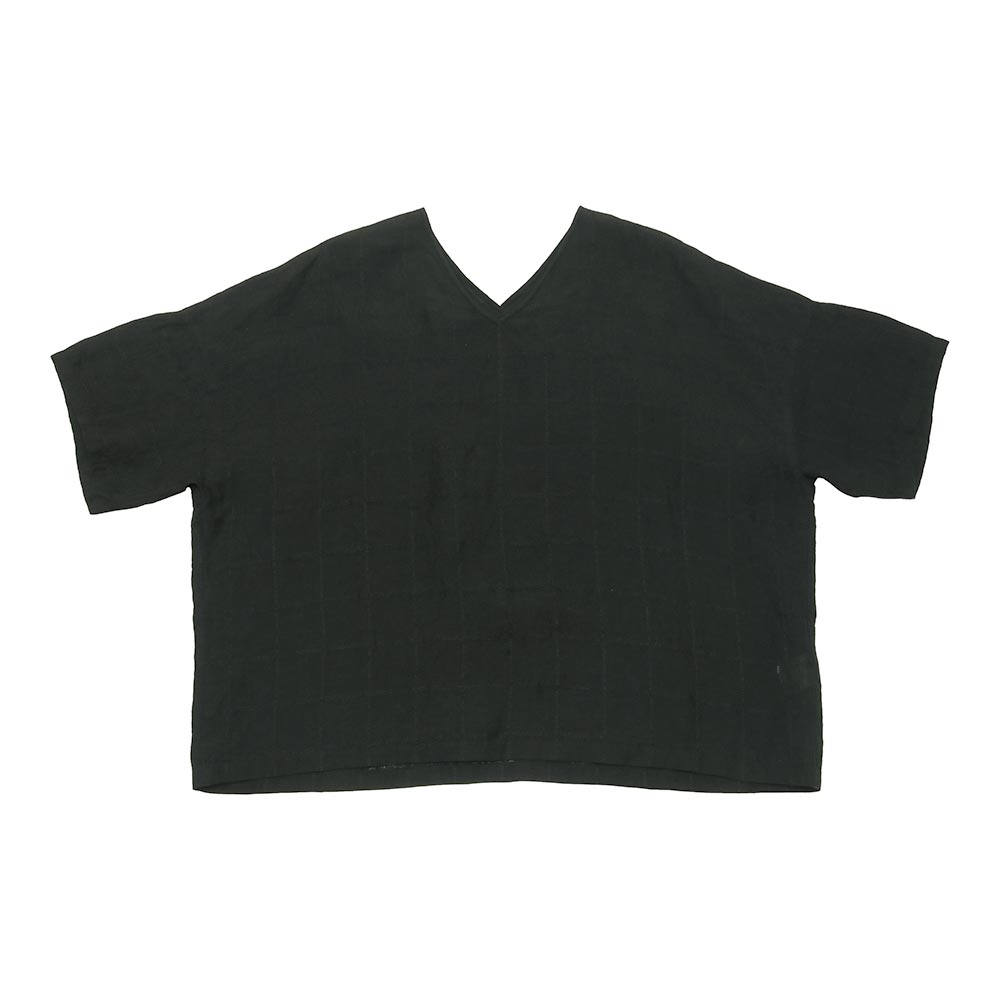 evam eva エヴァムエヴァ linen stitches pullover E251T172