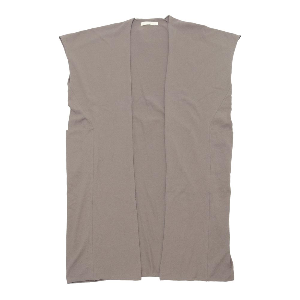 evam eva E223T159 long vest 定価68200円 ウール混 日本製 ベスト 23AW グレー レディース エヴァムエヴァ【中古】6-0123T△ evam eva E223T159 long vest 定価68200円 ウール混 日本製 ベスト