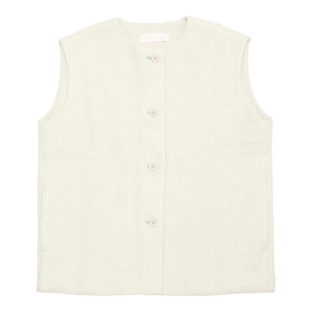 evam eva（エヴァムエヴァ） renew-wool vest E253T148 : MIDLAND SHIP