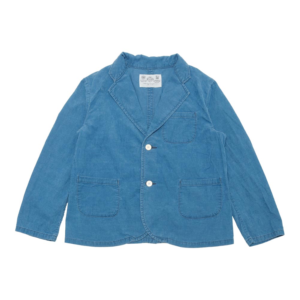 R&D.M.Co- アールアンドディーエムコー INDIGO LIGHT CORDUROY JACKET NO.7672 R&D.M.Co OLDMAN'S TAILOR R&D.M.Co- アールアンドディーエムコー