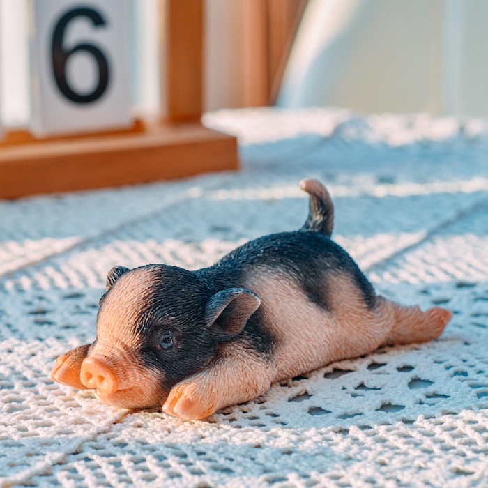 うつぶせの動物のかわいい置物 全10種類 カップ押さえ マグネット付き