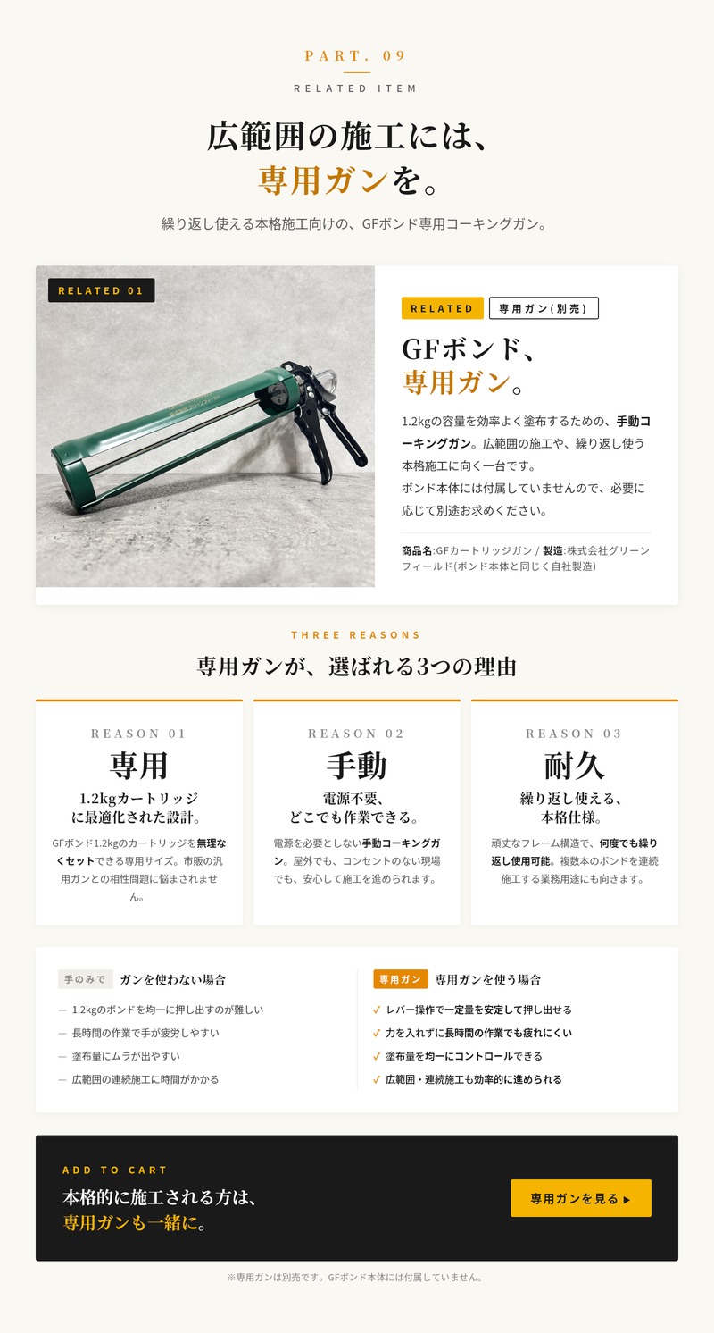 GFボンド 1.2kg 3本セット リアリーターフ ザバーン 人工芝 防草シート