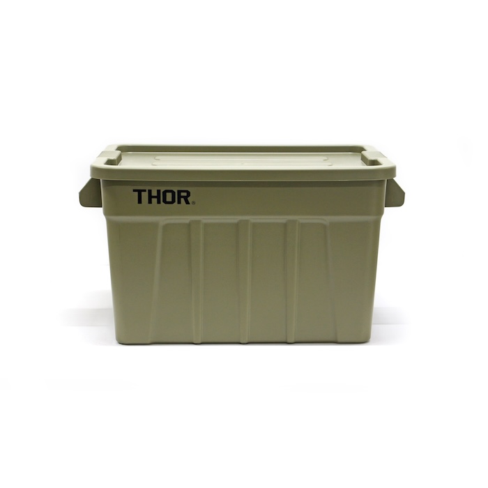 THOR（ソー） コンテナ 収納ボックス 75L 蓋付き 5色 ラージトート