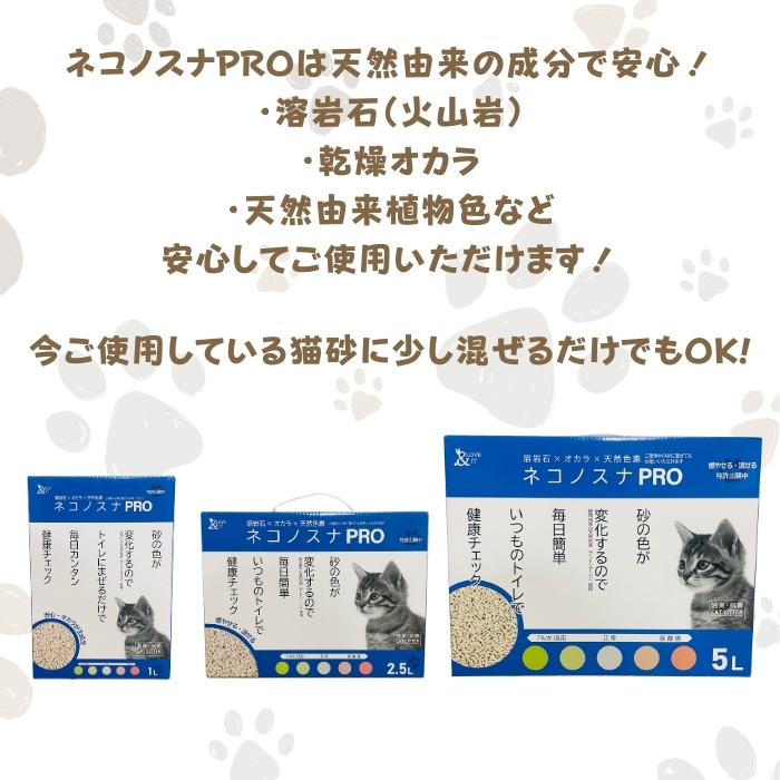 猫砂 おから ネコノスナPRO 1L 毎日カンタンpHチェック 固まる 猫