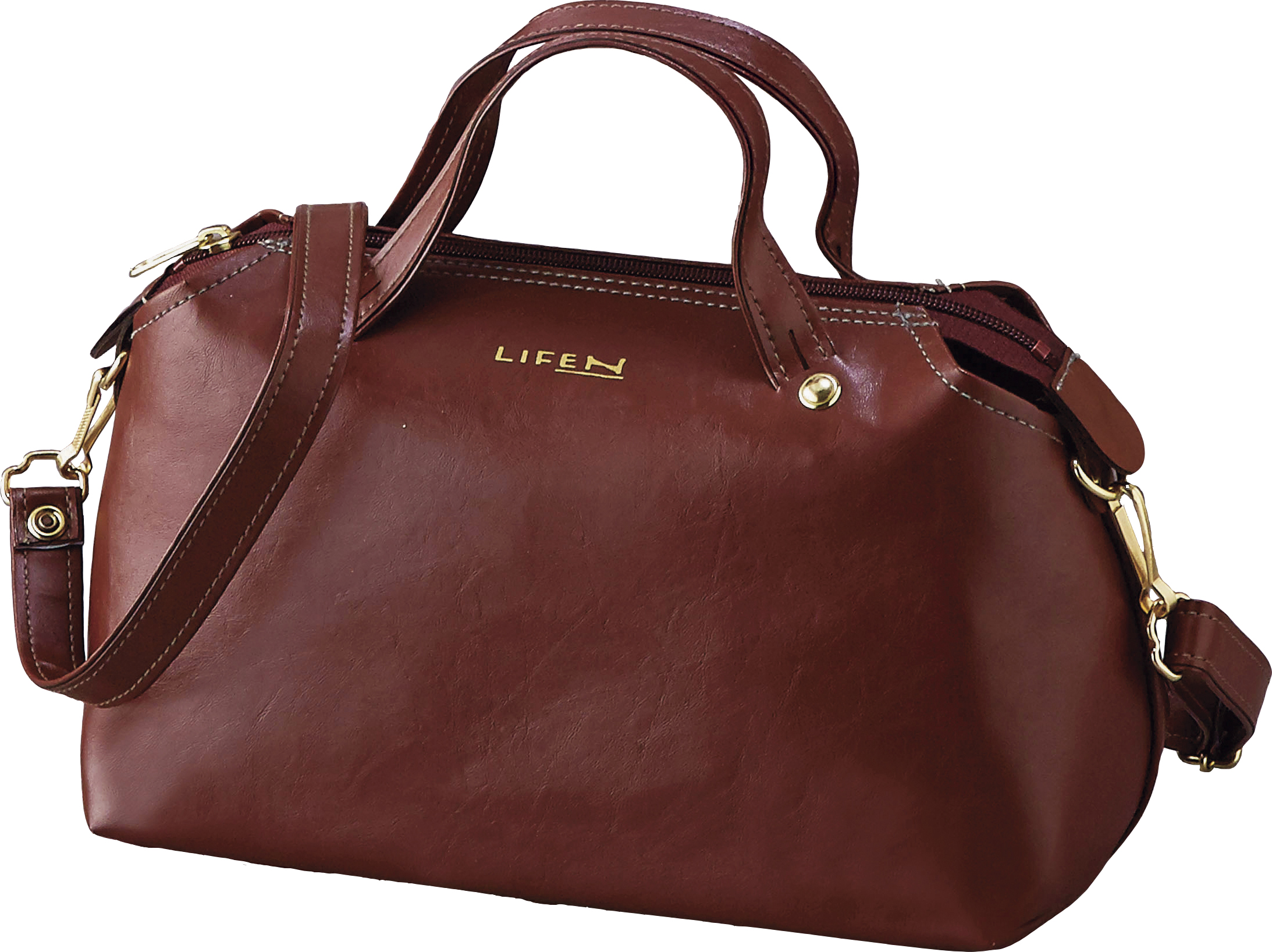 LIFE N ショルダーバッグ F-07S ワイン C198-076 ラッピング無料 のし