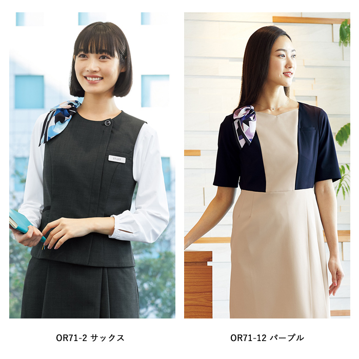 MUVEIL ミュベール スカーフ付き裏毛プルオーバー ドッキング