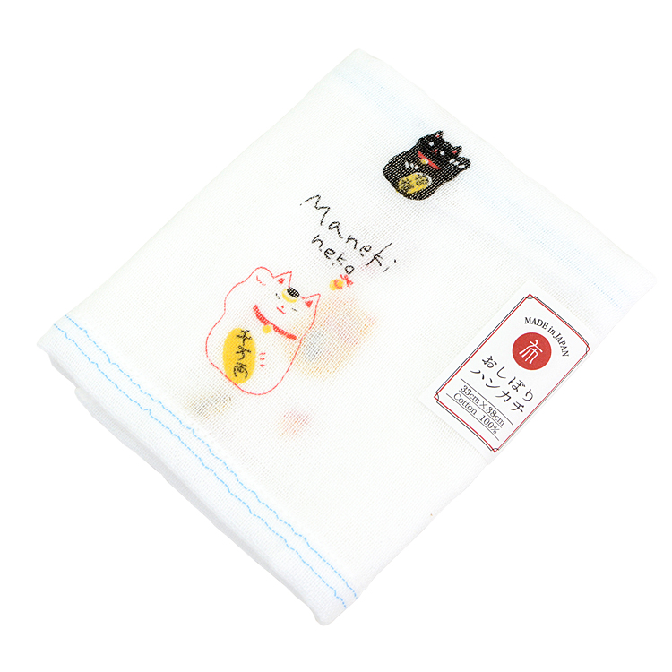 日本製 今治産 ガーゼ ハンカチ おしぼり 33×38cm 二重ガーゼ ハンカチ