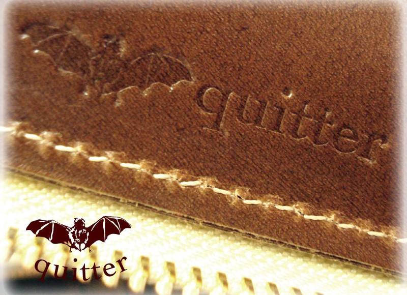 アウトレット 折り財布 日本製 本革 牛革 ヌメ革 栃木レザー quitter