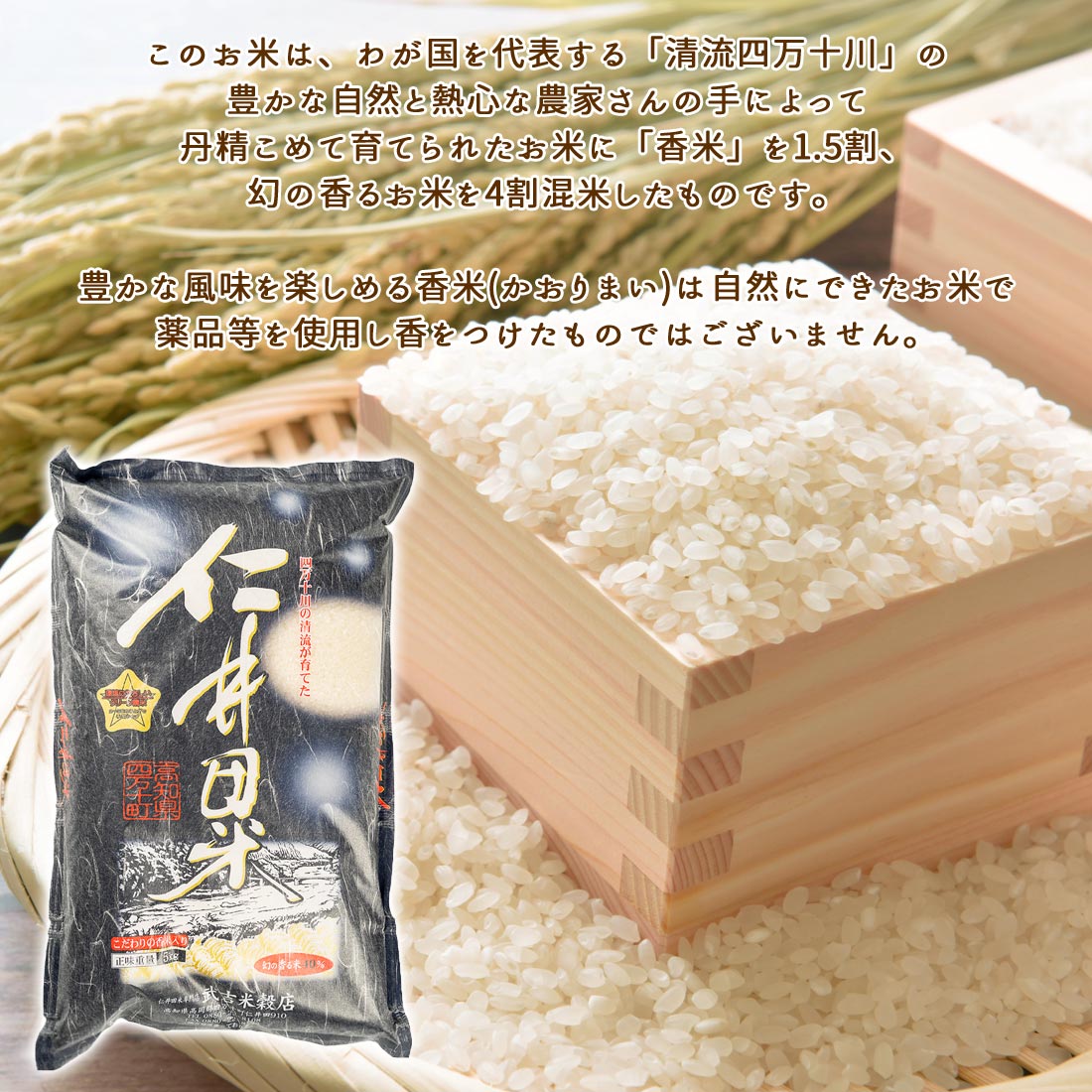 仁井田米 令和7年産 香り米 40％ 窪川 四万十町 高知産 お米 10kg