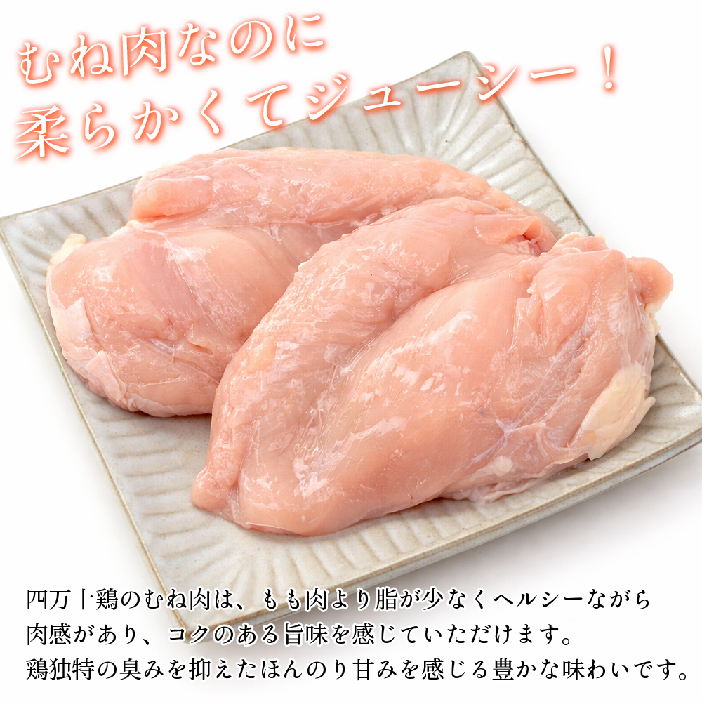 四万十鶏 むね肉 1kg 鶏ムネ肉 1キロ 鶏肉 とり肉 鳥肉 鳥 四万十鳥