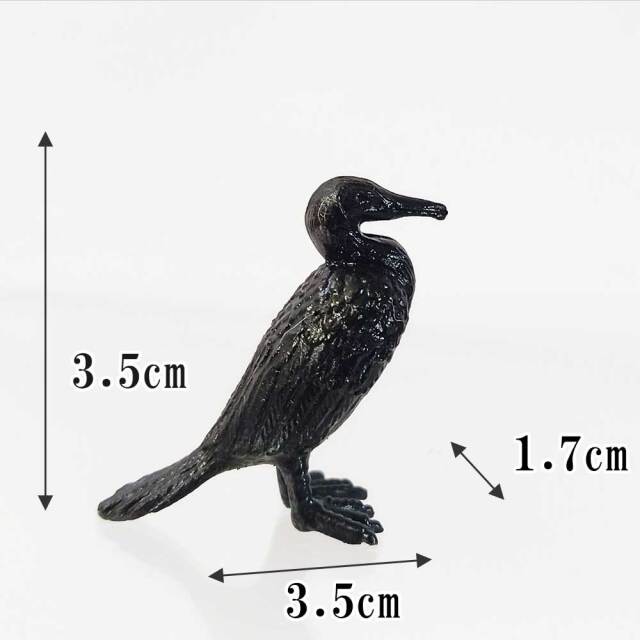 添配 盆景 鵜 う 銅製 ウ科の鳥 トリ とり ウ科 インテリア かれ