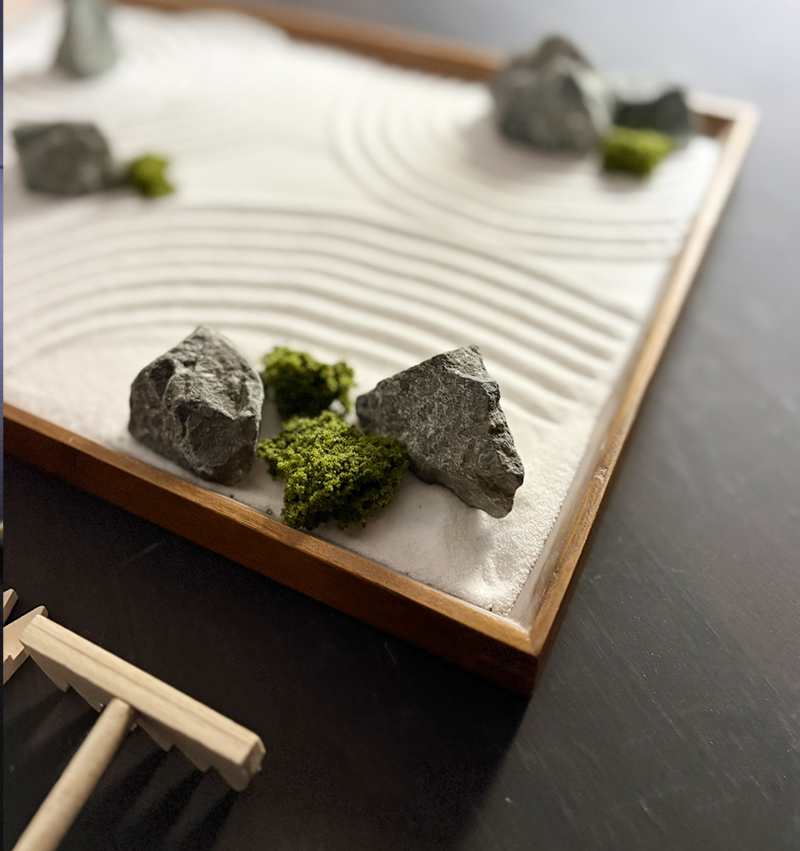 みどり屋　和草　インテリア 枯山水 キット【禅】 和 箱庭 置物 庭園 インテリア 枯山水 キット 禅 箱庭キット ミニ庭園 日本庭園 作って