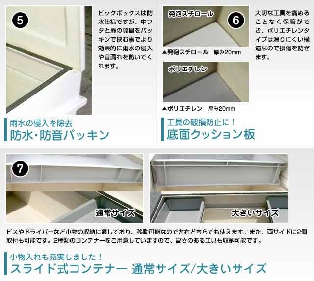 軽トラック 荷台 ボックス 道具箱 収納箱 FRPボックス 内寸1270×600
